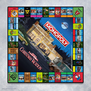 Monopoly National Lampoons Christmas Vacation, Featuring Themed Tokens Squirrel, Egg Nog Glass, Chainsaw & More, 2-6 Players, Ages 15+, Play Time 60+