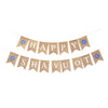 Mandala Crafts Burlap Happy Shavuot Banner Jewish Holiday Hanging Flag Sign