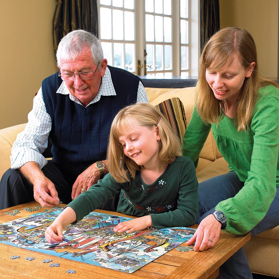Cobble Hill Family Piece's 350 Puzzle - Viking Voyage - Sample Poster Included