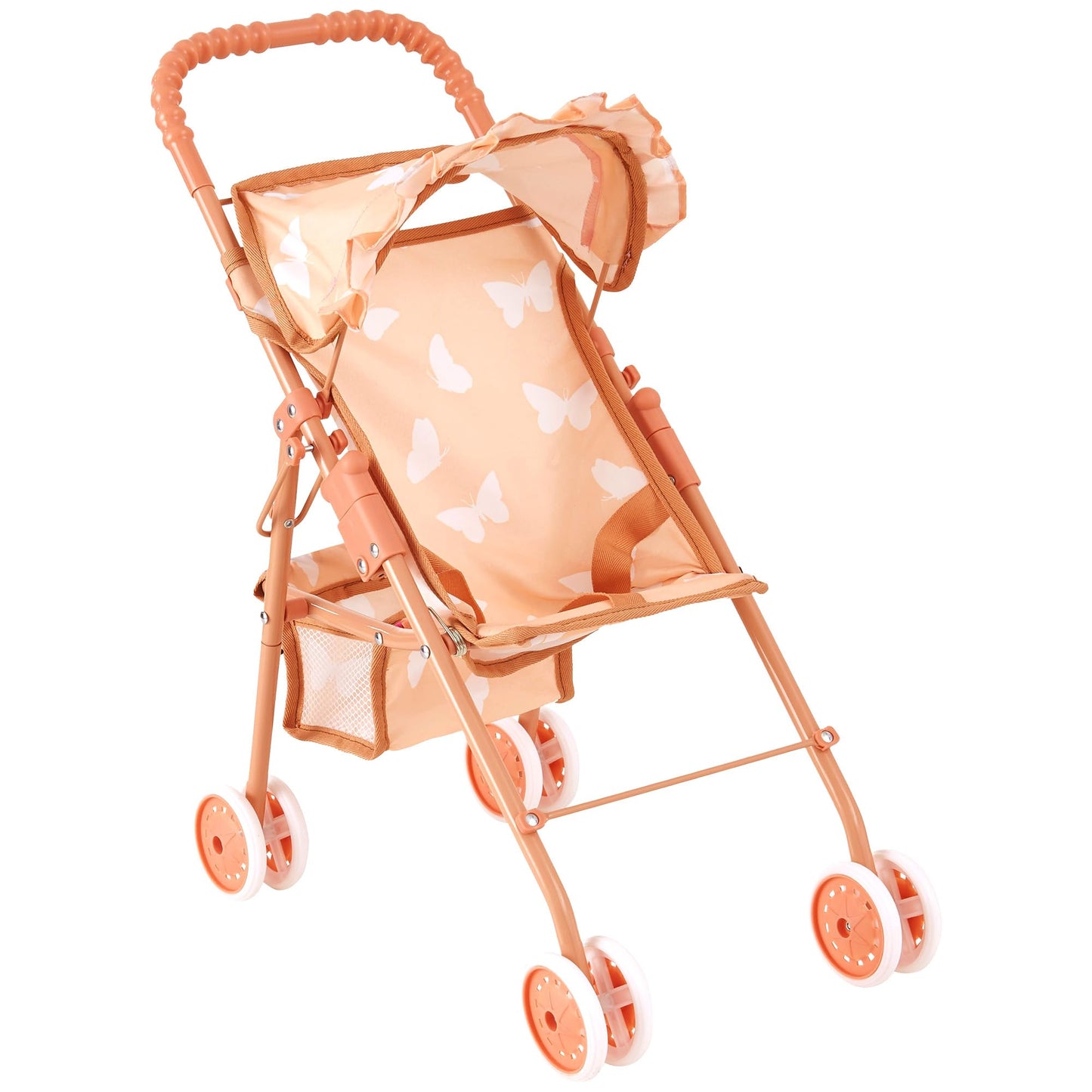 My First Baby Doll Stroller for Toddlers 3 Year Old Girls, Little Kids | Folding Baby Stroller for Dolls, Toy Stroller for Baby Dolls with Bottom