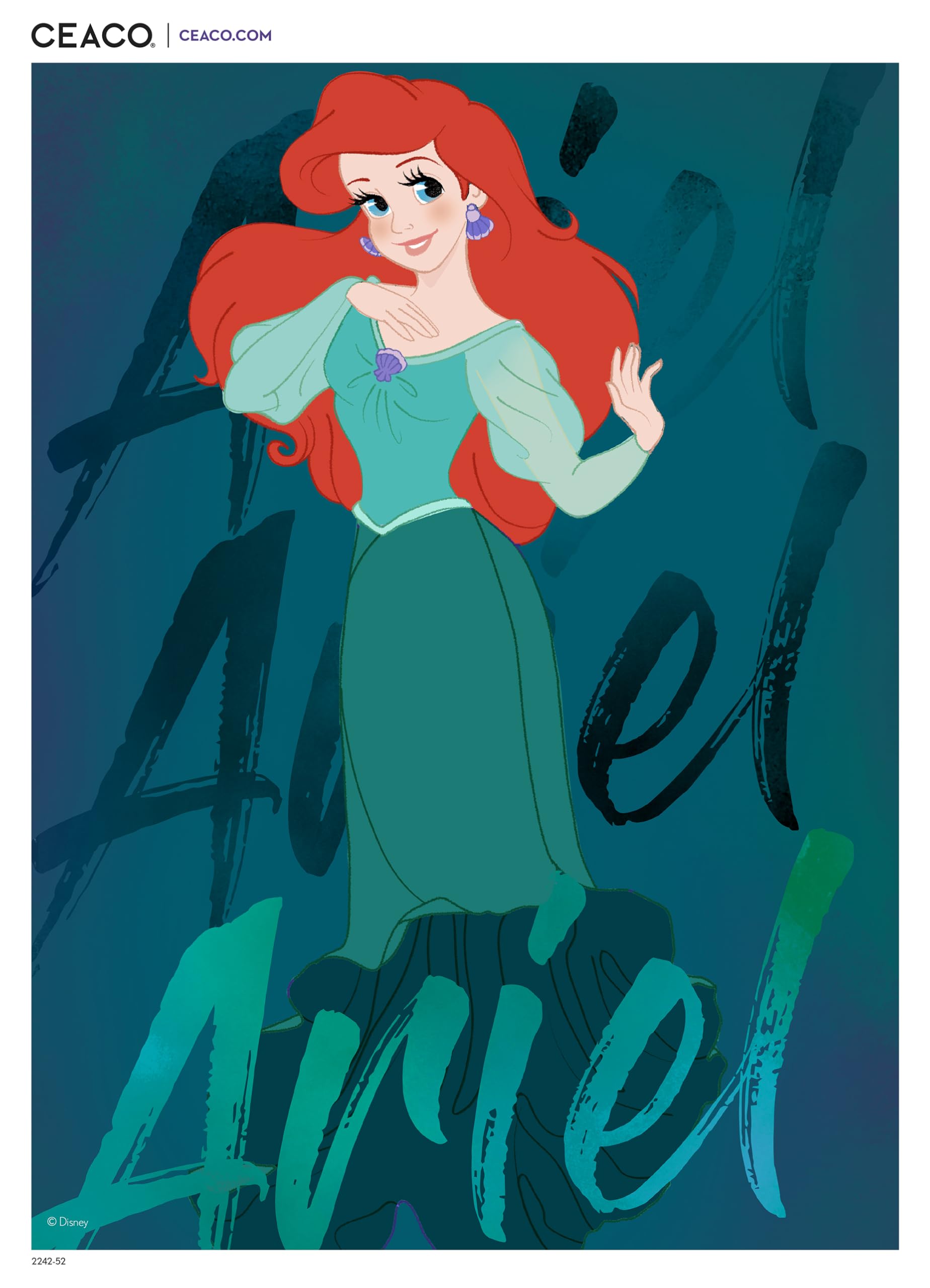 Ceaco - Disney Princess Ariel - 300 Piece Jigsaw Puzzle for Kids Ages 8+