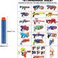 Nerf N Strike Blaster Compatible Dart Bullets, Compatible with All Elite 2.0 Series Blasters Blue (100 Blue)