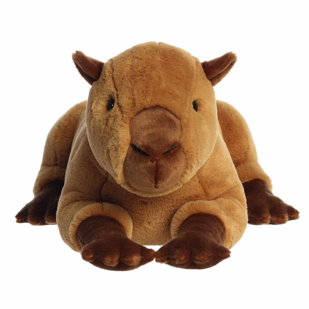 Aurora® Snuggly Super Flopsie™ Charlie Capybara™ Stuffed Animal - Large Size for Giant Cuddles - Perfect for Decorating Rooms and Birthday Gifts