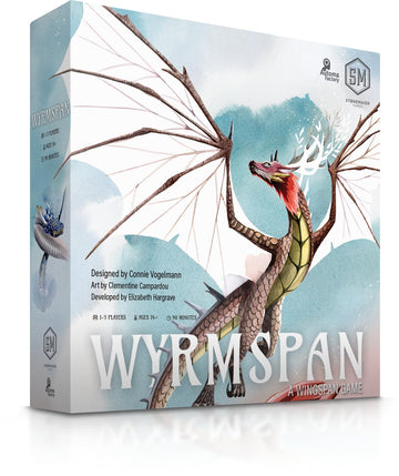 Stonemaier Games: Wyrmspan (Base Game) - A Wingspan Game by Connie Vogelmann | Build a Cavernous Sanctuary for Unique, Stunning Dragons | Strategy