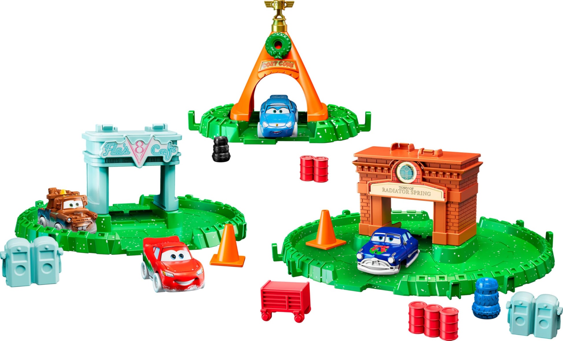 Mattel Disney Pixar Cars Mini Racers Advent Calendar, 25 Surprises Include 4 Mini Toy Cars & Reconfigurable Playset