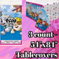 Unique Paw Patrol Party Tablecovers Featuring Skye and Friends, Pink, 54 x 84 Inch, 3 Pack, with Decorative Sparkly Confetti