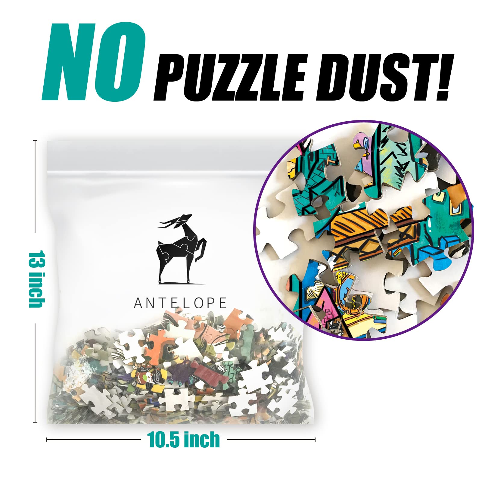 Antelope - 1000 Piece Puzzle for Adults, Cat Castle Jigsaw Puzzles 1000 Pieces, High Resolution, Matte Finish, Smooth Edging, No Dust Creative