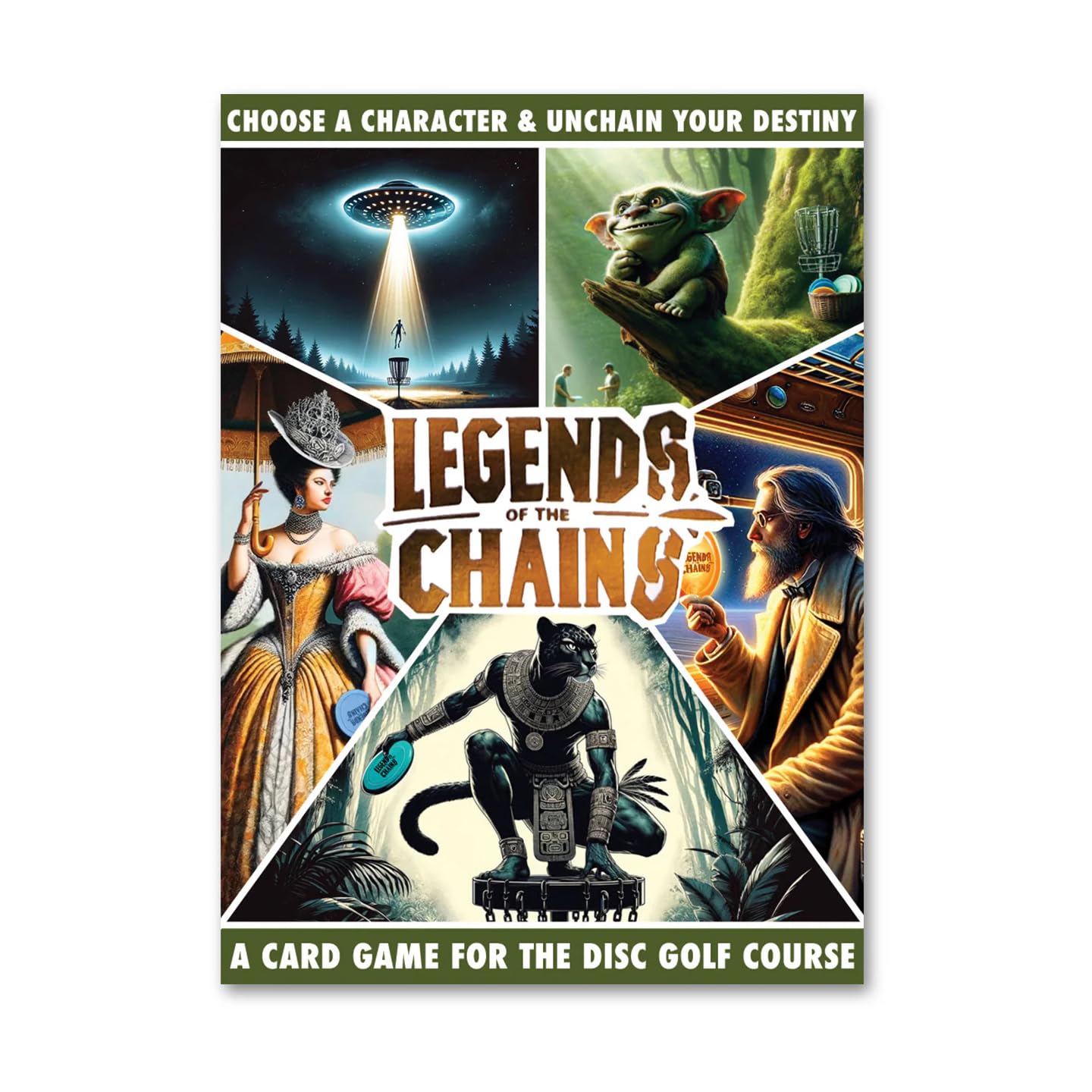 Legends of the Chains: On-Course Disc Golf Card Game - Choose a Character & Unchain Your Destiny - Best Gift for Disc Golf Players