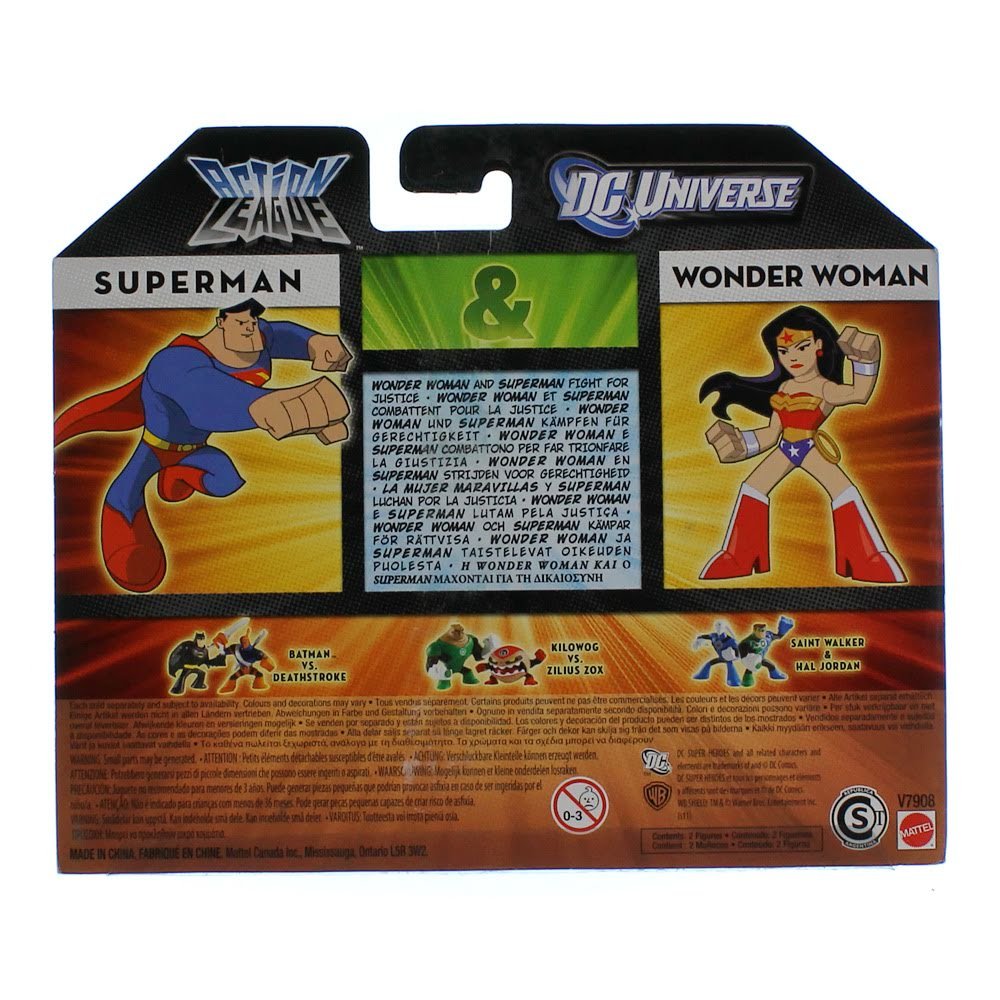 DC Universe Action League Mini Figure 2Pack Superman Wonder Woman