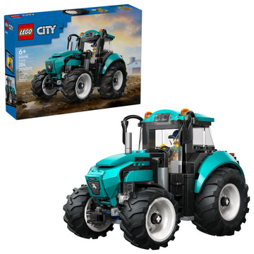 LEGO City Tractor Building Toy for Kids - Pretend Play Farm Vehicle for Boys & Girls, Ages 7+ - Tractor Toy W/Farmer Minifigure - Gift Idea