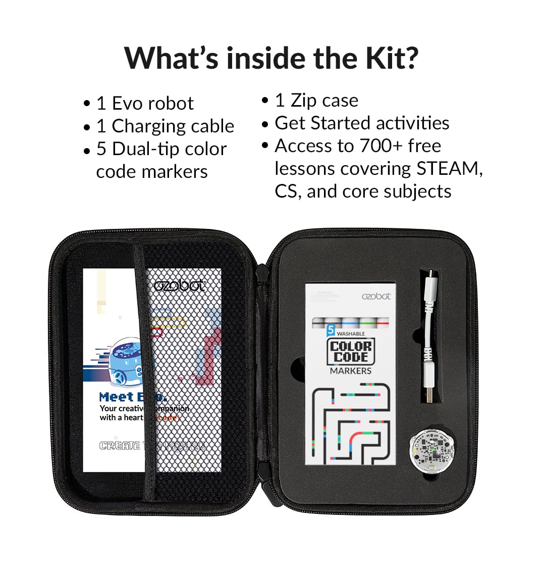 Ozobot Evo Coding Robot Kit | Ages 5-11 | STEM Coding for Kids & Teachers