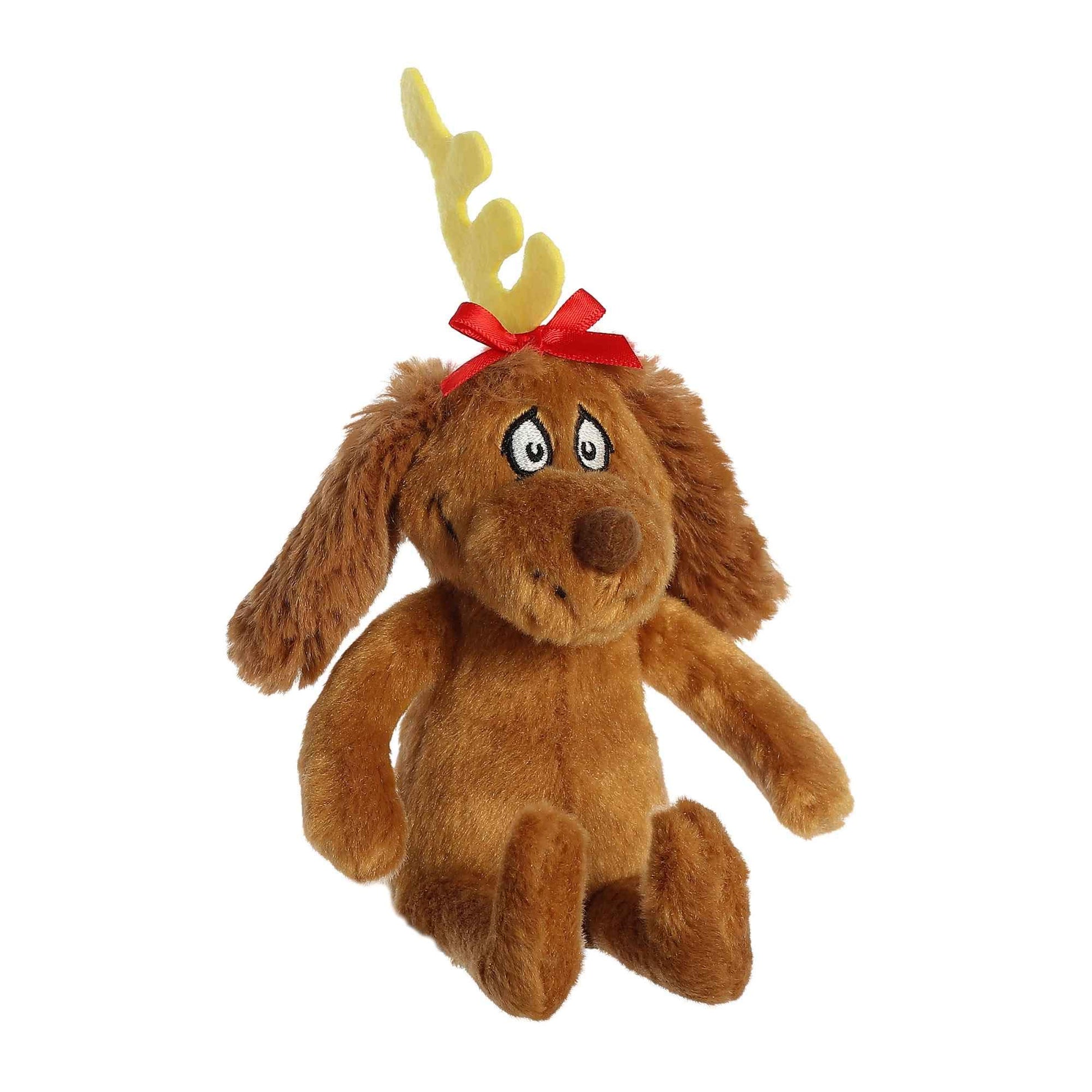 Aurora® Whimsical Dr. Seuss™ Max Stuffed Animal - Officially Licensed Plush for Imaginative Play - Perfect for Kids and Adults - Brown 8 Inches
