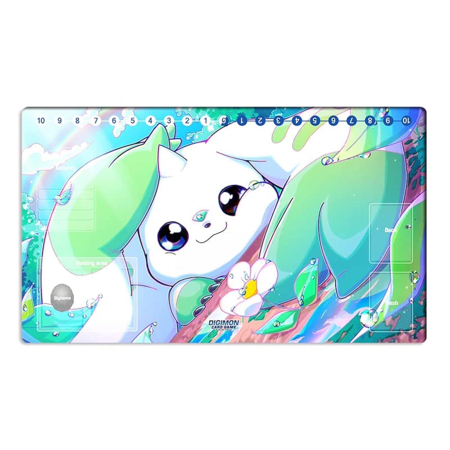 Mlikemat New DTCG Duel Playmat Digimon Board Terriermon Trading Card Game Mat Desk Pad + Free Bag (ZD002-653-SM)