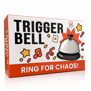 Tipsy Tonight Trigger Bell Party Game - Fast Reaction Buzzer Card Game for Adults & Groups | Ring The Bell Icebreaker Game for Game Night, Parties
