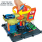 Hot Wheels City Toy Track Set, Downtown Express Car Wash Playset with 1:64 Scale Vehicle, Foam Roller & Drying Flaps
