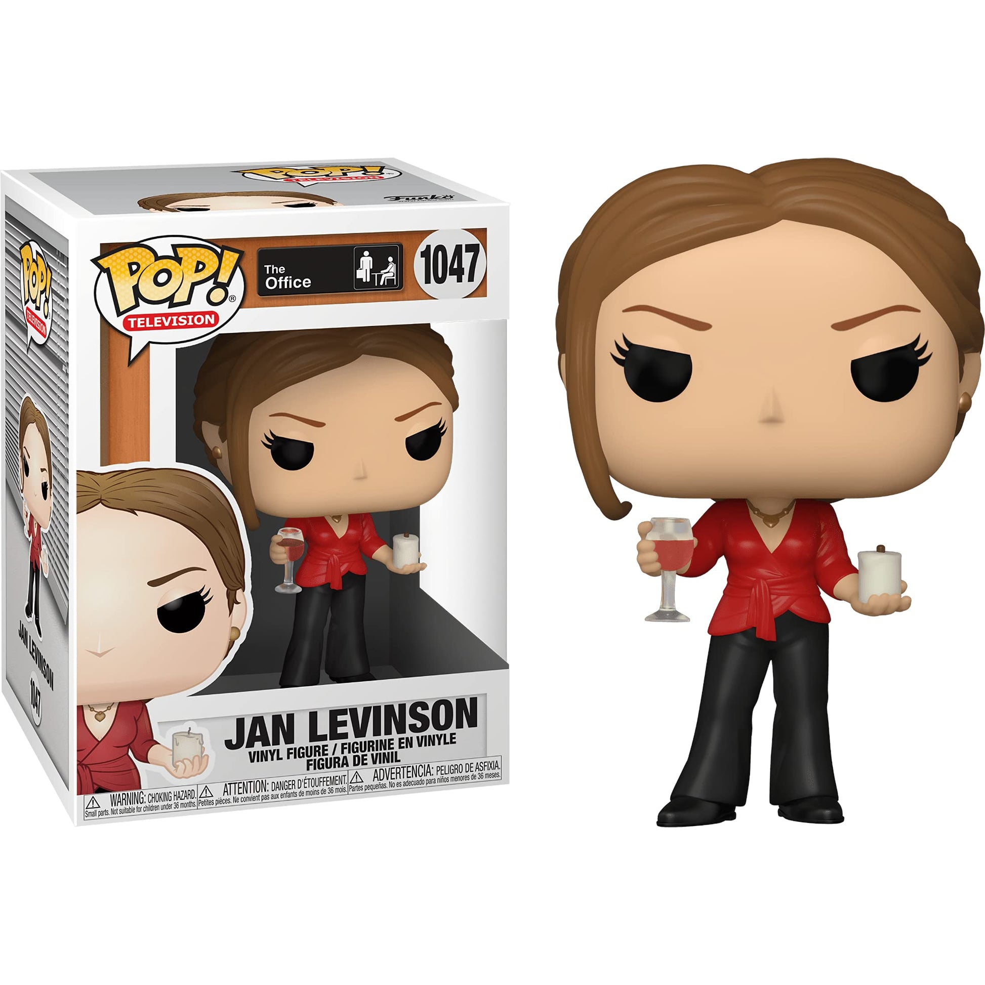 Jan Levins o n: Fun ko P o p ! TV Vinyl Figurine Bundle with 1 Compatible 'ToysDiva' Graphic Protector (1047-51616 - B)