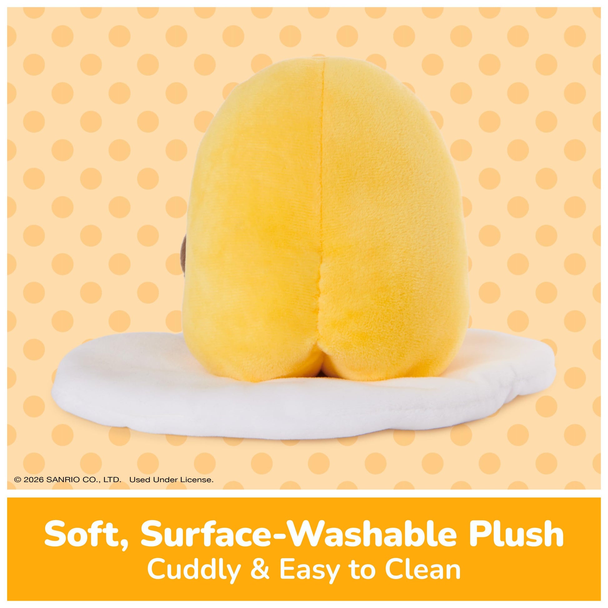 GUND Sanrio Gudetama Soy Sauce 5-Inch Egg Plush Toy for Ages 1+