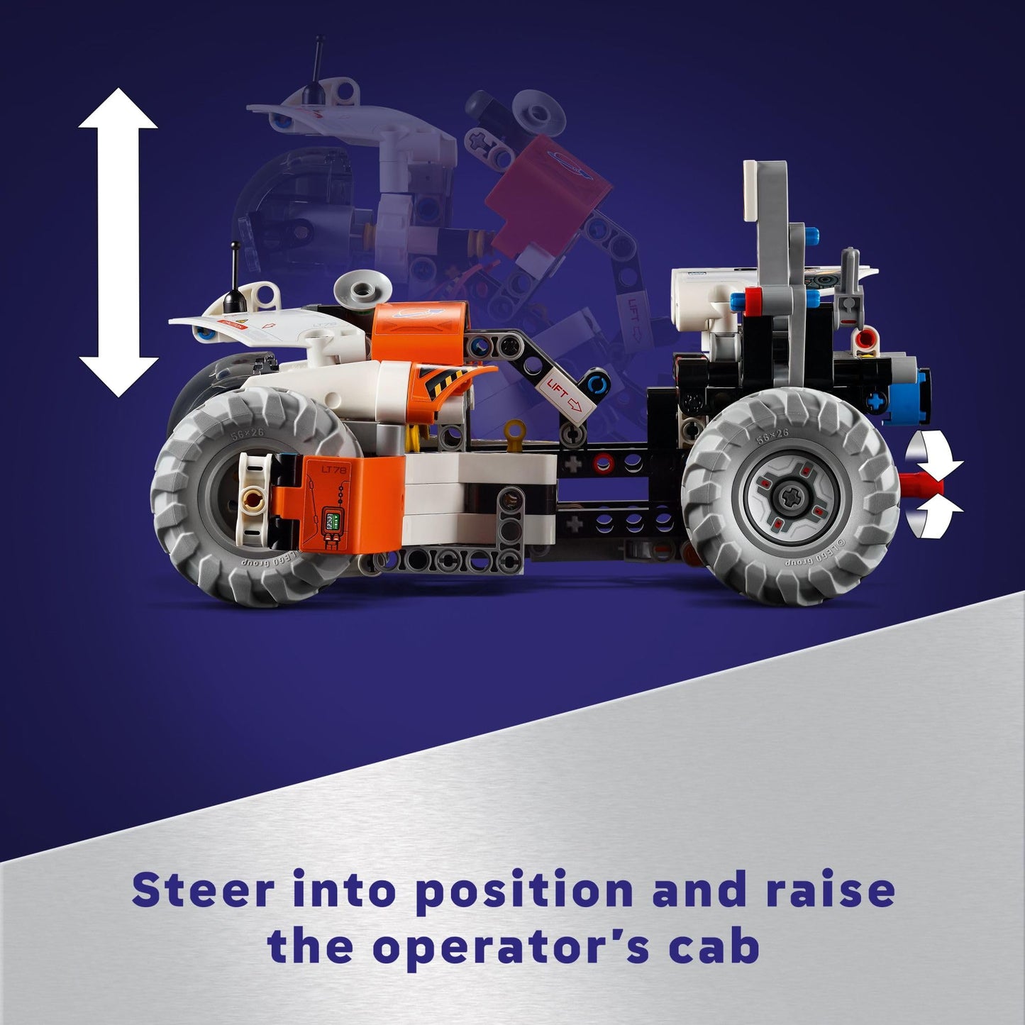 LEGO Technic Surface Space Loader LT78 Building Set, Space Toy for Adventure, Construction, Exploration and Building, Gift for Imaginative Play
