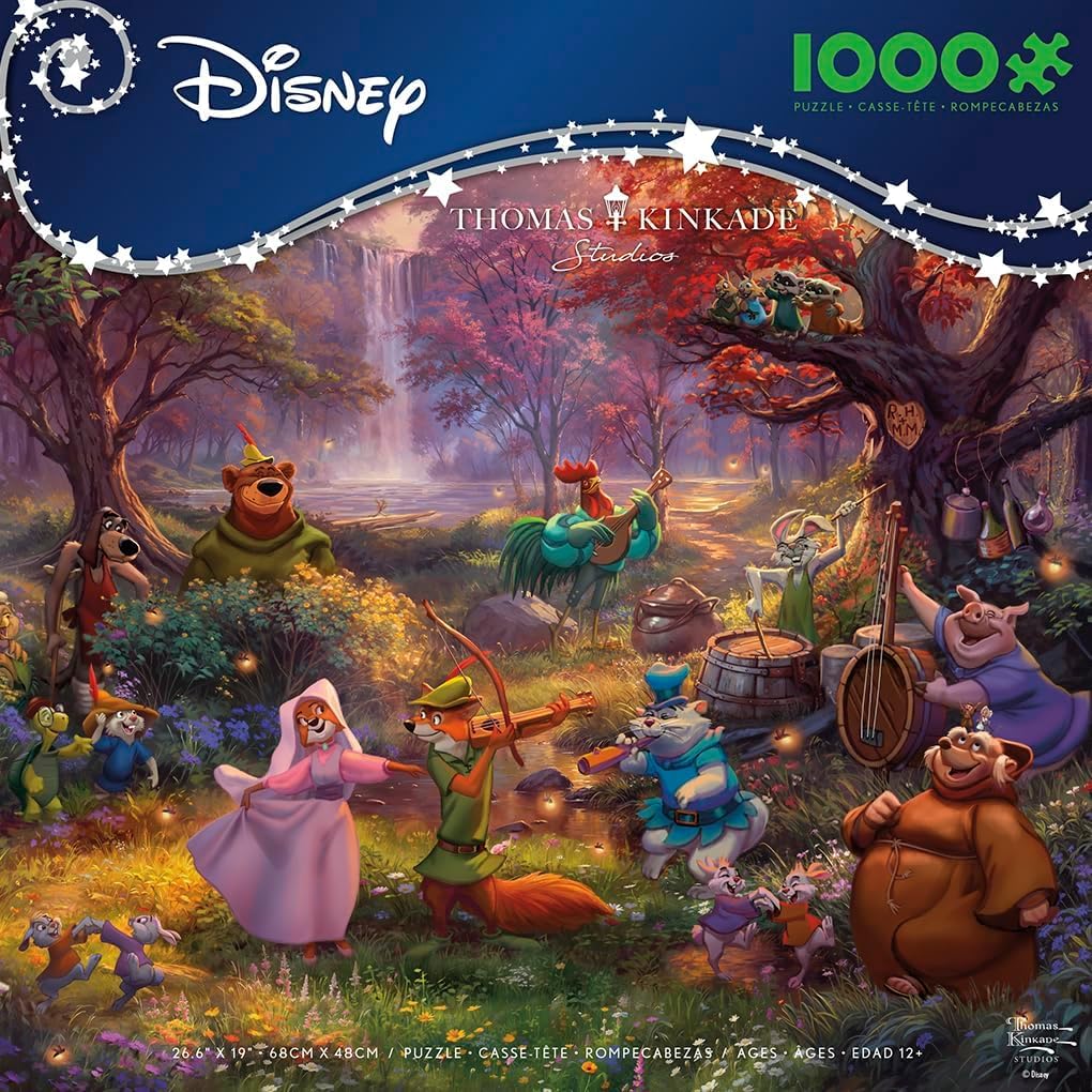 Ceaco - Thomas Kinkade Disney - Robin Hood - 1000 Piece Puzzle for Adults