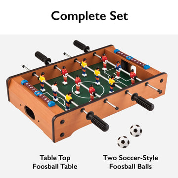 Mainstreet Classics 20-Inch Table Top Foosball/Soccer Game, Brown