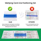 Mahjong Card Line Positioning Set (4Pcs Mahjong Line Finder and 4Pcs Card Sleeve) Applicable for 2026, Quickly Track Line Guides, Easy to Remove