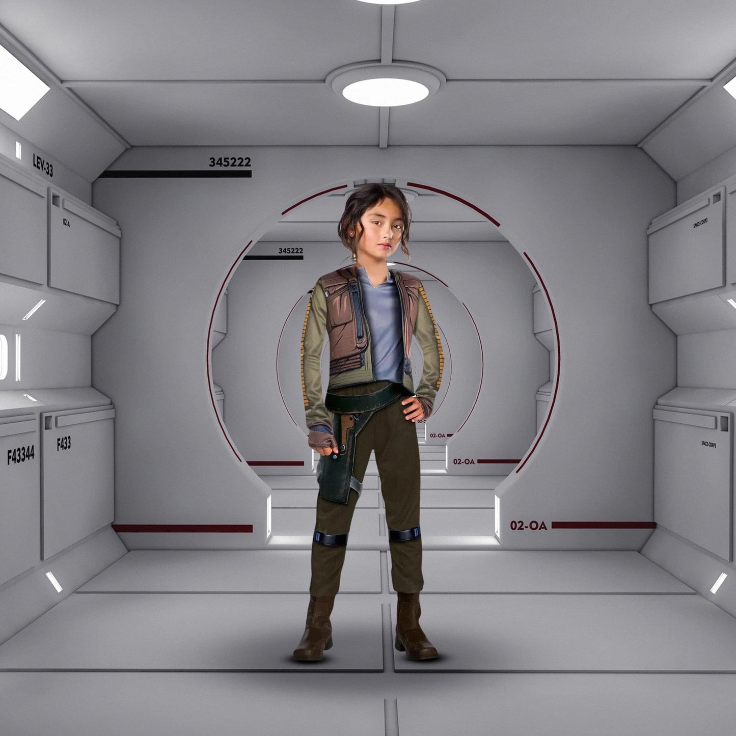 Rubie's Rogue One: A Star Wars Story Child's Deluxe Jyn Erso Costume, Large