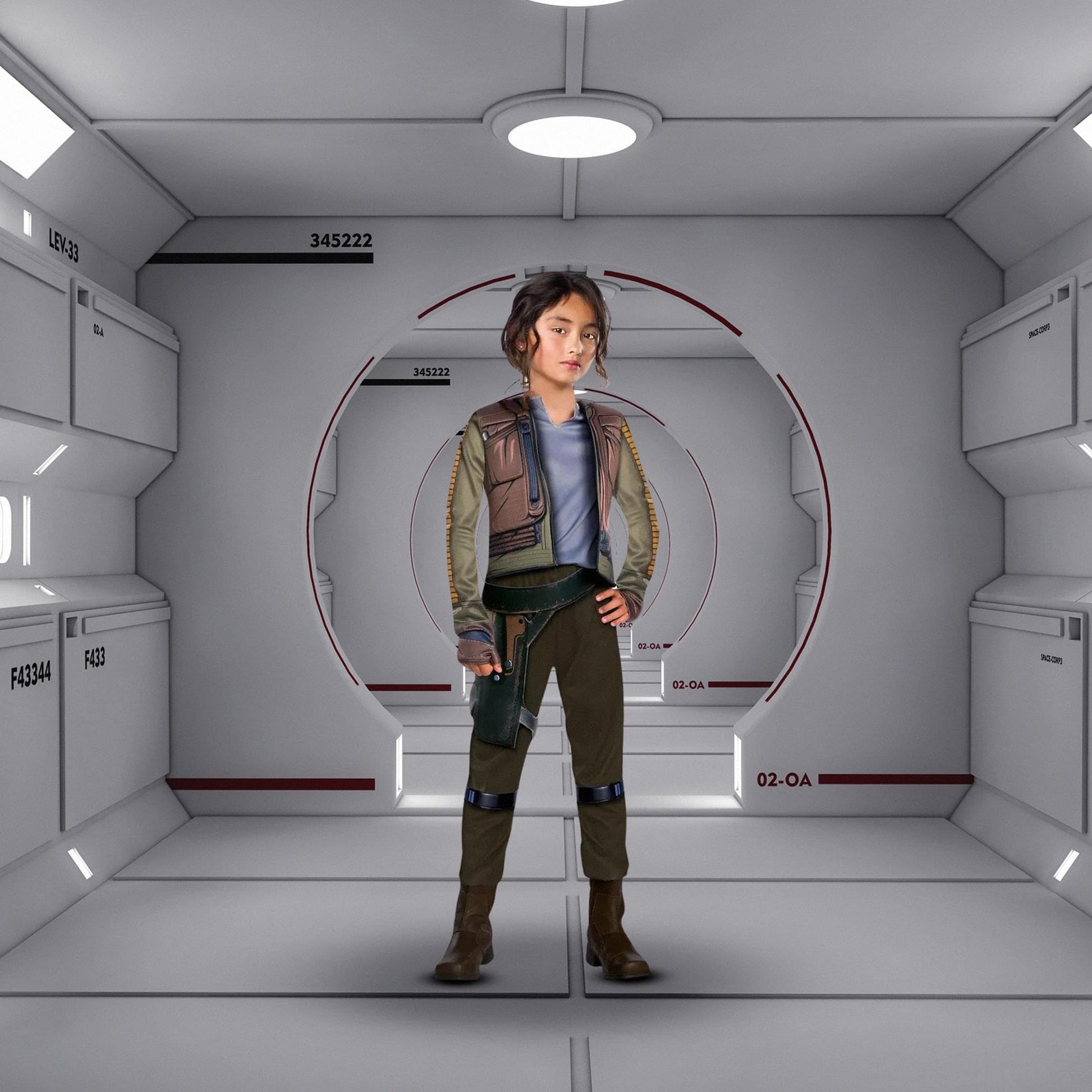 Rubie's Rogue One: A Star Wars Story Child's Deluxe Jyn Erso Costume, Large