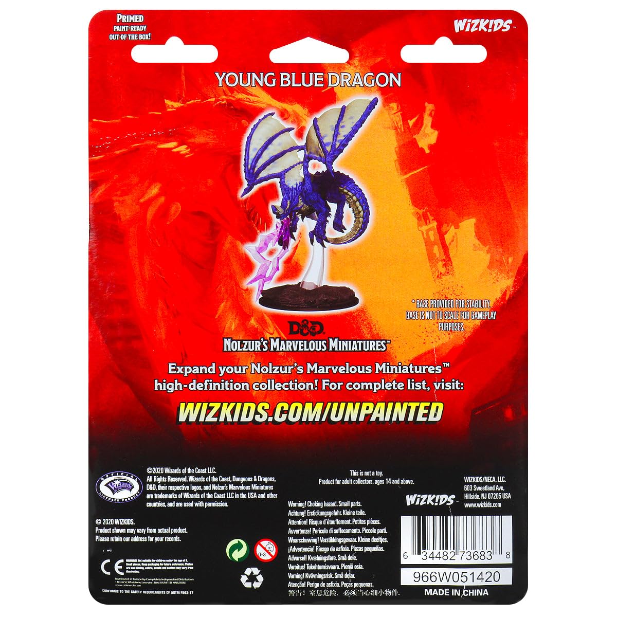 WizKids D&D Nolzur's Marvelous Miniatures: Young Blue Dragon