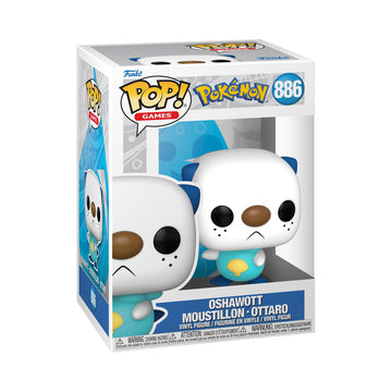Funko POP! Games: Pokemon - Oshawott - Collectable Vinyl Figure - Gift Idea - Official Merchandise - Toys for Kids & Adults - Video Games Fans - Model