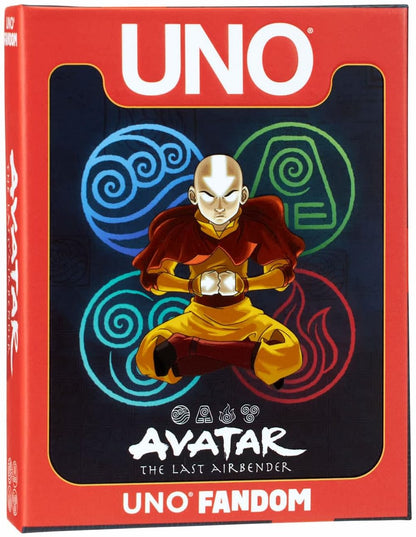 Mattel Games UNO Fandom Avatar: The Last Airbender Card Game With Collectible Foil Card For Kids, Adults & Family Night