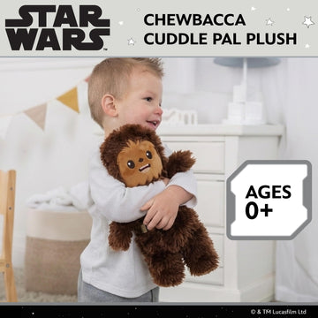 Kids Preferred Star Wars Chewbacca Plush Cuddle Pal 11 Inch - Baby's First Stuffed Animal Blankie
