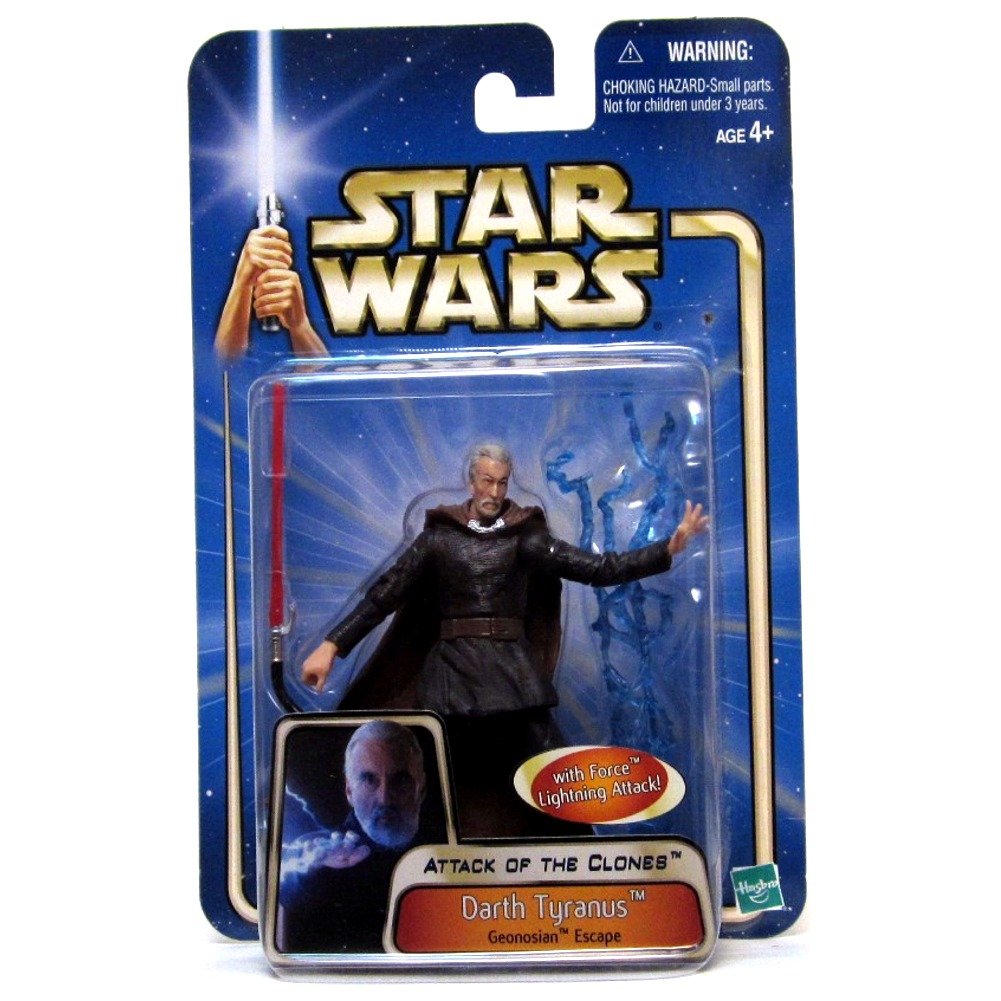 Star Wars Attack of The Clones Figure: Darth Tyranus (Geonosian Escape)
