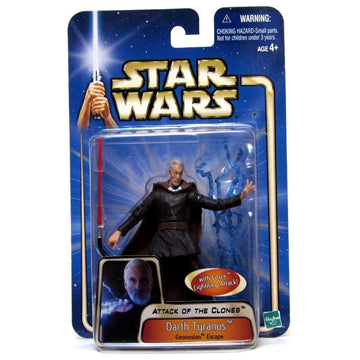 Star Wars Attack of The Clones Figure: Darth Tyranus (Geonosian Escape)