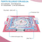 33" Aesthetic Mahjong Mat with Rules for Table (Rolled, Blue Peony)