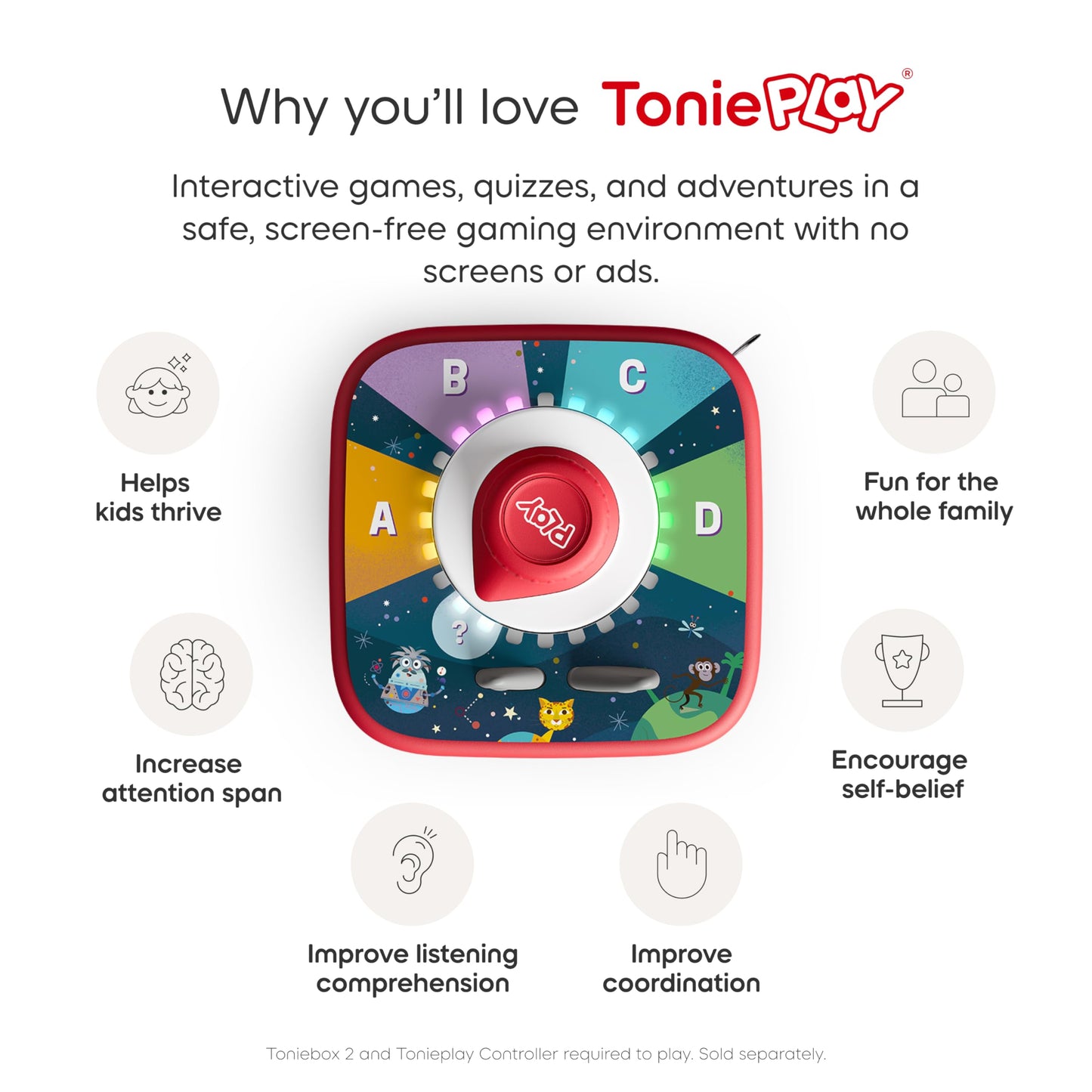 Tonies The Quizzles: All About Animals Tonieplay Quiz Game [Requires Toniebox 2 & Controller]