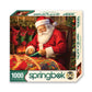 Springbok Quilting Santa 1000 Piece Jigsaw Puzzle for Adults - Unique Cut Pieces - Made in USA