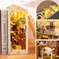 Rolife DIY Book Nook Kit Sunshine Town, DIY Miniature Booknook Kit Creative Decorative Bookend Bookshelf Insert 3D Puzzles for Adults