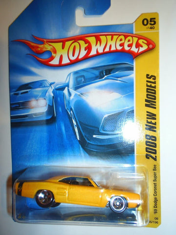 2008 New Models #5 '69 Dodge Coronet Super Bee Light Yellow Variation Collectibles Collector Car #2008-5 2008 Hot Wheels