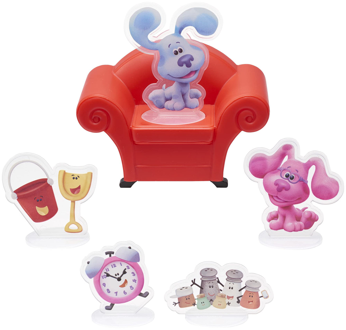 DecoSet® Blue’s Clues & You Cake Topper, 6-Piece Set of Decorations with Blue and Friends, Create an Adorable Birthday Cake