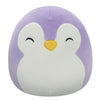 Squishmallows Original 7.5-Inch - Elle The Purple Penguin with Closed Eyes and White Belly