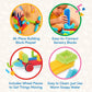 Battat - Bristle Blocks - STEM Interlocking Building Blocks - 36 Pieces Playset - Developmental Toys for Toddlers & Kid - Basic Builder Box - 2+ Years