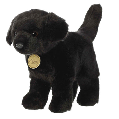 Aurora Miyoni 9.5" Black Labrador Realistic Stuffed Animal