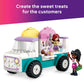 LEGO Friends Heartlake City Ice Cream Truck Toy - Building Toy Pretend Play Set for Kids, Girls and Boys, Ages 4+ - Preschool Building Blocks with 2