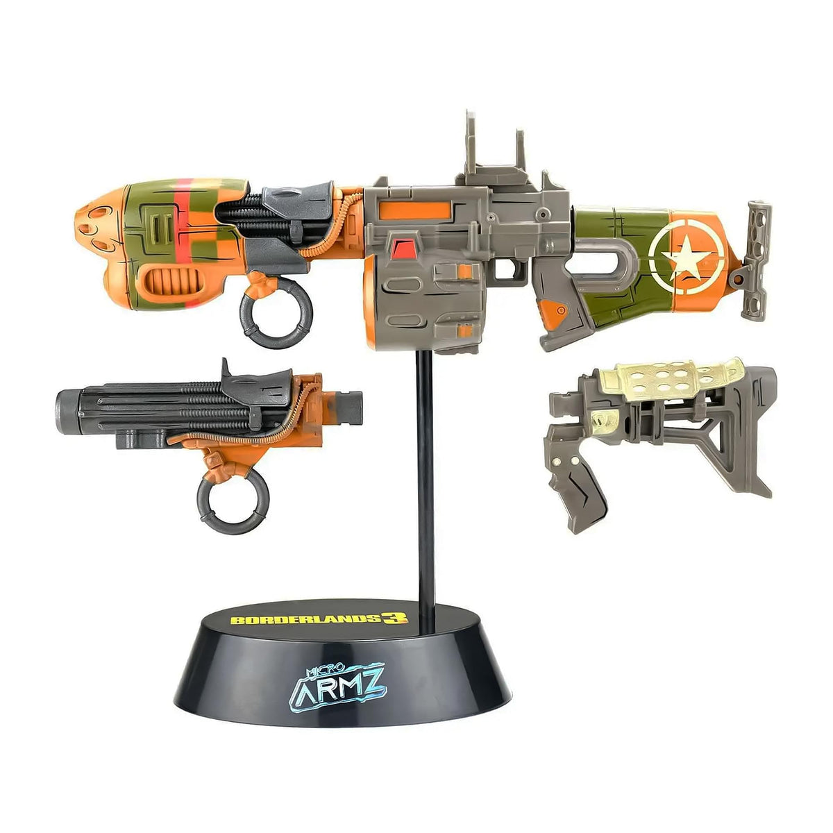 Borderlands 3 MicroArmz Torgue Shotgun Collectible Replica, Customize Your Weapon’s Scope, Barrel, & Stock, Bonus Loot Gun Accessories Included