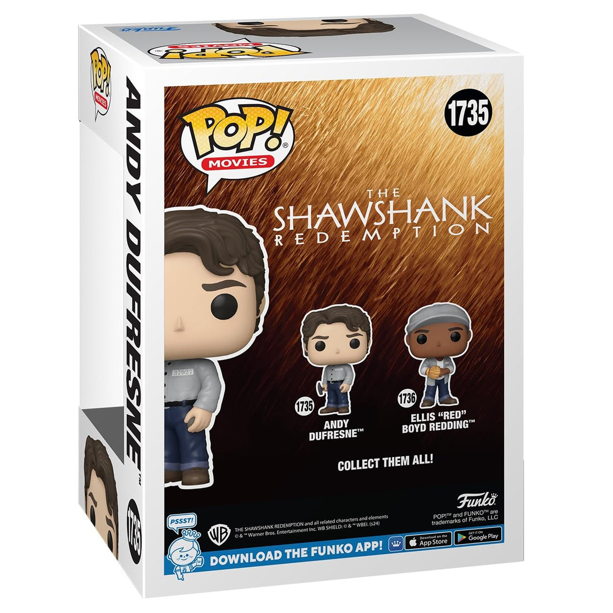 Funko POP Movies: SR - Andy Dufresne - Shawshank Redemption - Collectable Vinyl Figure - Gift Idea - Official Merchandise - for Kids & Adults - Movies