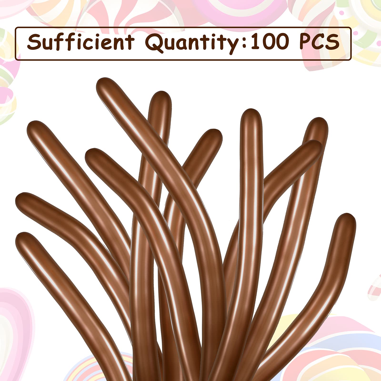 Skylety 100 Pcs 260q Twisting Balloons Long Balloons DIY Latex Modelling for Adults Birthday Wedding Engagement Anniversary Festival Party