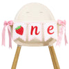 Strawberry One High Chair Banner,Strawberry First/1st Party Birthday Decor