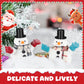 STOBOK 100Pcs Mini Black Top Hats: Plastic Small DIY Craft Magician Hats for Snowman Decorating, Christmas Party Supplies, Cupcake Toppers, Dollhouse