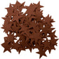 Playfully Ever After 1.5 and 3 inch Combo Size Felt Star Stickers 46pc (Brown)