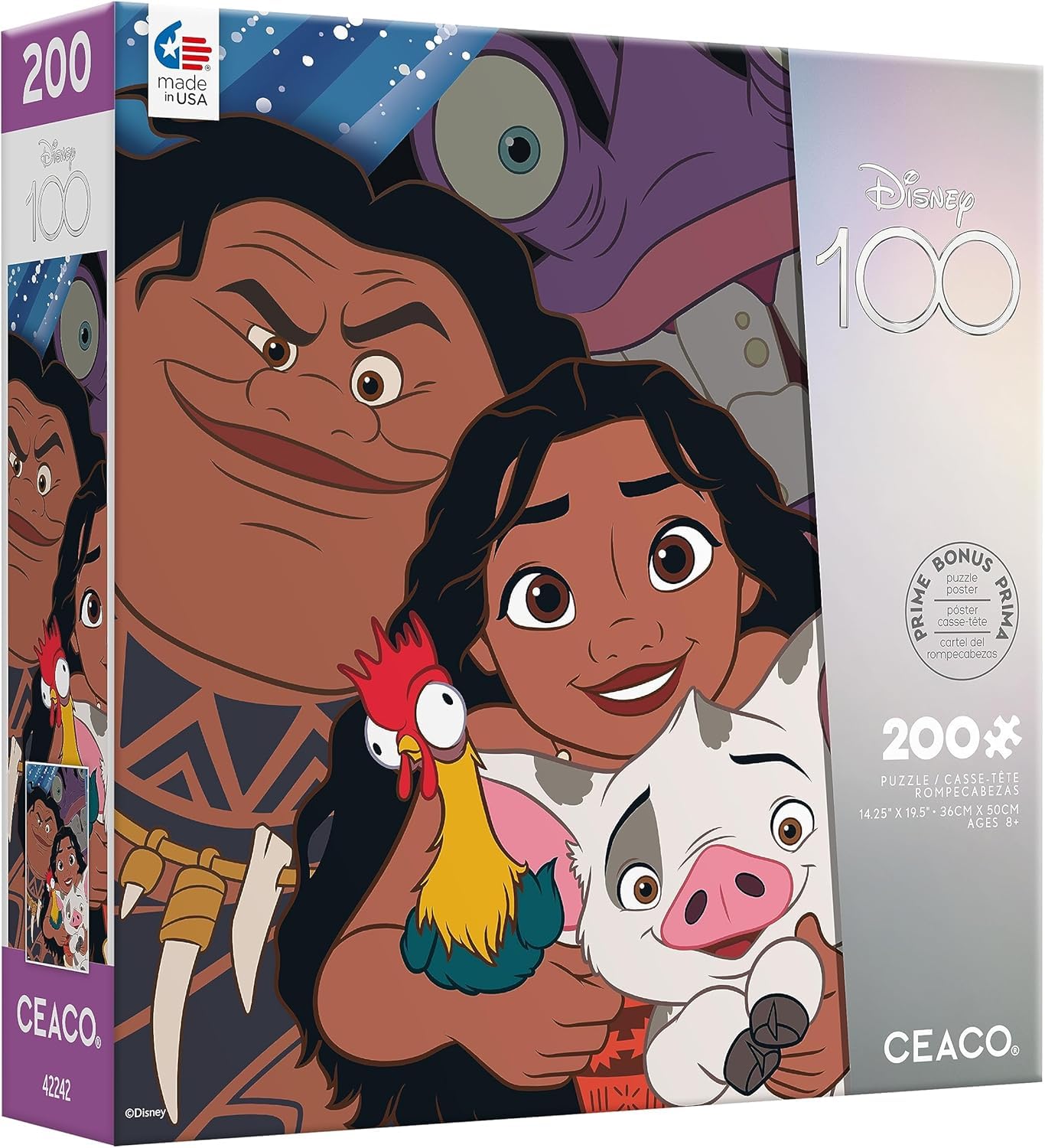 Ceaco - Disney's 100th Anniversary - Moana - Selfies - 200 Piece Jigsaw Puzzle